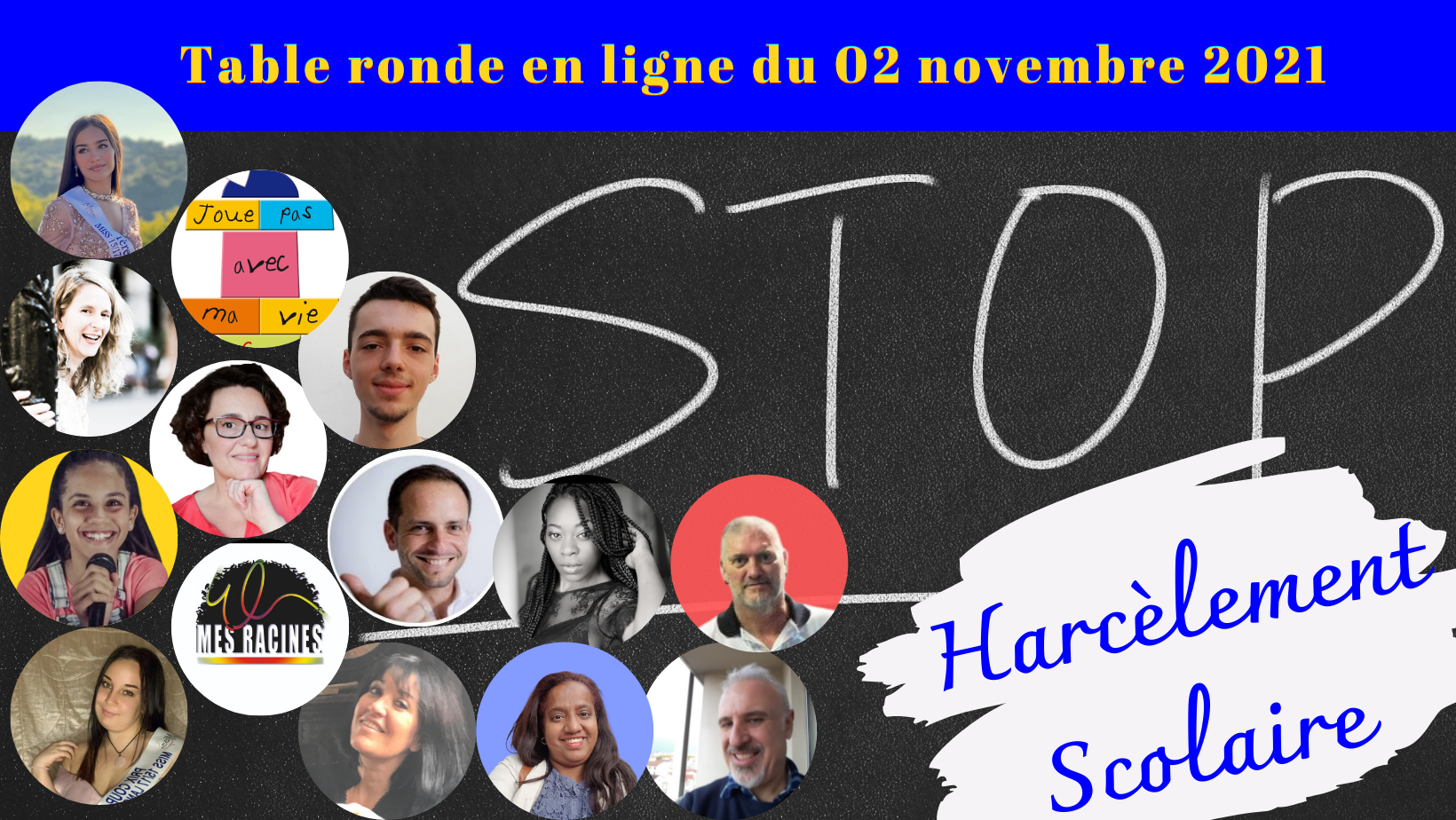 You are currently viewing Le replay de la Grande Table Ronde de Prévention contre le Harcèlement Scolaire du 2 novembre 2021