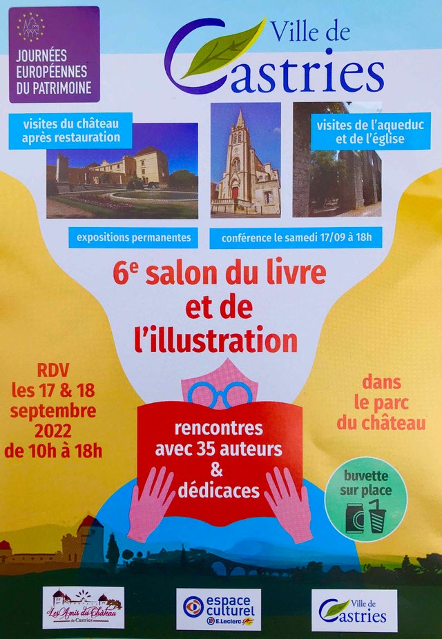 You are currently viewing Salon du livre de Castries 2022 – Retrouvez-nous !